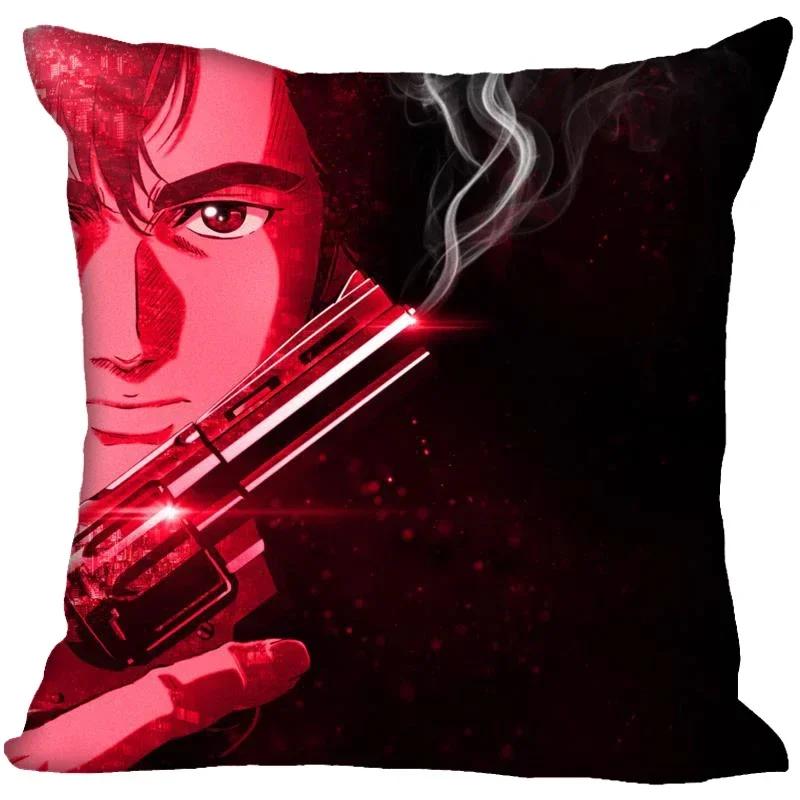 Animation City Hunter Pillow Case For Home Decorative Pillows Cover Invisible Zippered Throw PillowCases 45X45cm