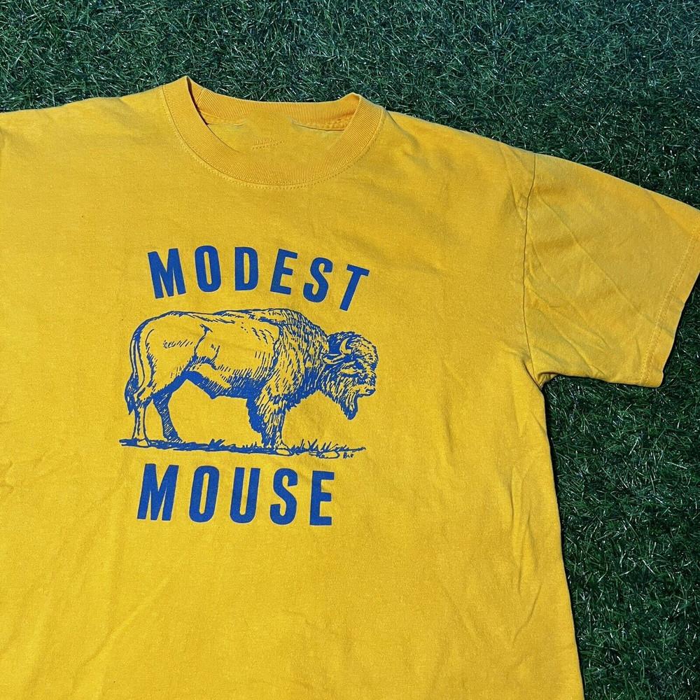 Modest Mouse Band VTG Buffalo Yellow S-2345XL Unisex Unisex T-Shirt XXL