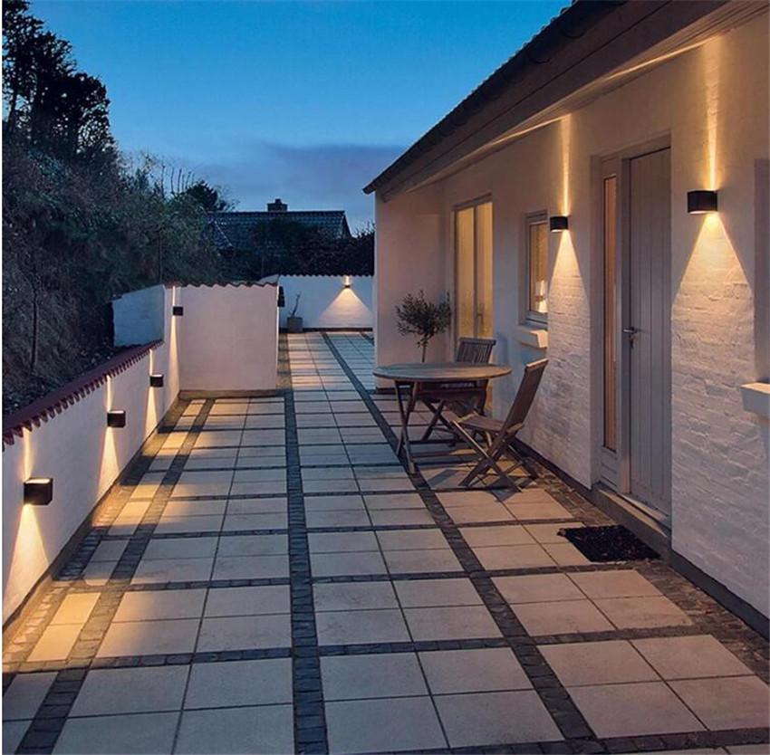 LED Wall Lamp for Indoor and Outdoor, Aluminum Wall Light, Surface Mounted Cube, Garden Porch Wall Sconce, IP65 Waterproof