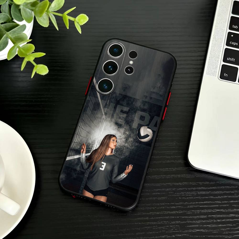 

Volleyball Phone Case For Samsung S26,S25,S24,S23,S22,S21,S20,Plus,Fe,Lite,Others Black Cover Samsung S21Ultra