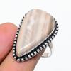 Rhyolite Jasper Gemstone Handmade 925 Sterling Silver Jewelry Ring Size 9 SU-10574