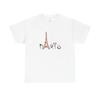 Tricou Unisex Bumbac Gros Turnul Eiffel Paris, Tricou Paris, Tricou de Călătorie, Damă
