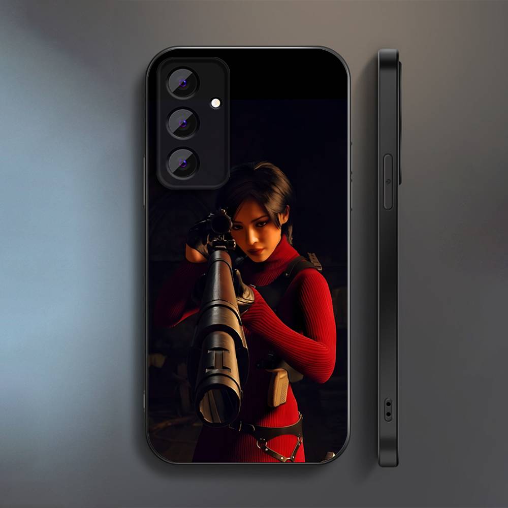 Ada Wong R-Resident E-Evil Phone Case For Samsung S 25,24,23,22,30,21,20,10,9,Ultra,Plus,Lite,FE,5G Black Full-coverage Soft
