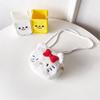 Hello Kitty Cartoon Plush Mini Crossbody Bag For Kids With Zipper Closure