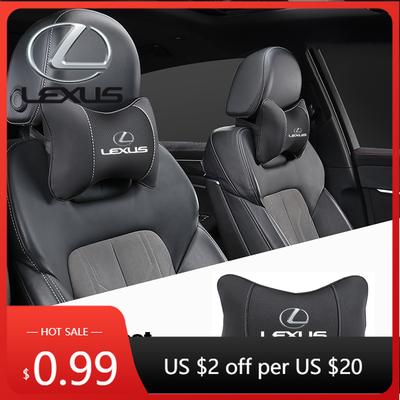 Autocollants Intérieurs 1 Pièce Appui-tête de Voiture Siège Respirant Auto Oreiller de Nuque Accessoires Pour LS LC IS350 ES300 GS350 CT200h GX460