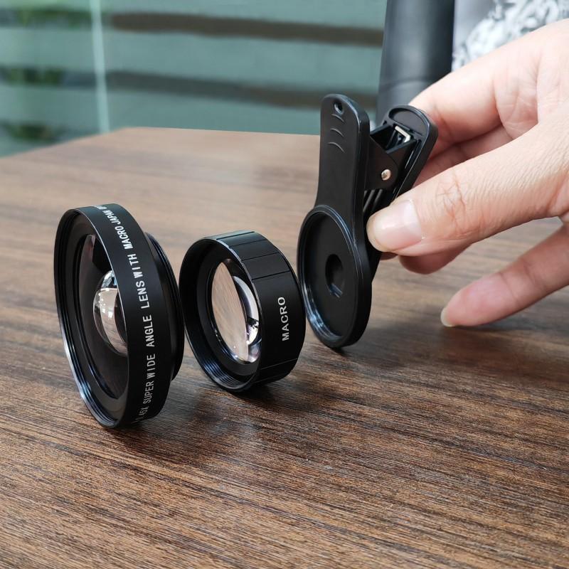 0.45x Wide Angle Macro Lens Smartphone Camera External Clip-on Universal Mobile Photography Accessory