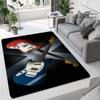Tappetini stampati in 3D con chitarra colorata per soggiorno, tappeti antiscivolo, camera da letto, comodino, decorazione moderna per la casa, tappetini lavabili