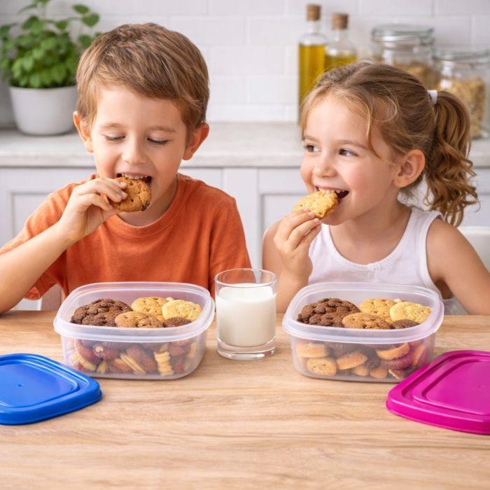 Boîtes Alimentaires - SIROCO - Set de 5 - Gigognes - Hermétiques - Plastique Sans BPA