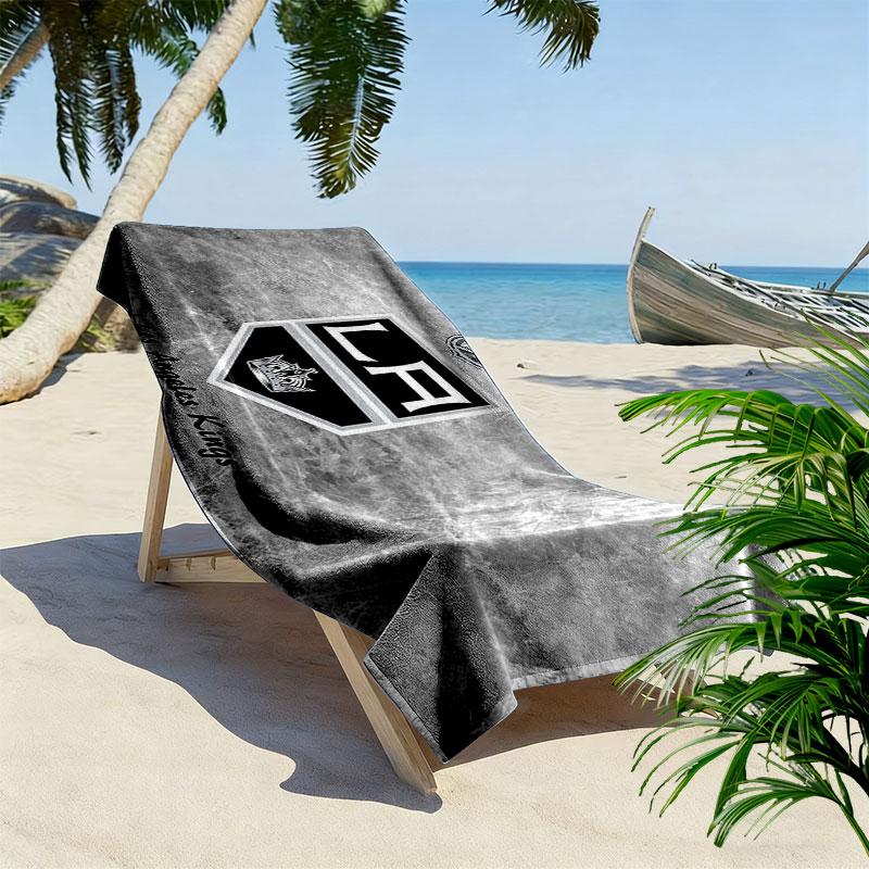 LA Kings Print Beach Towel, Large Soft Quick Dry Towel for Beach Camping Swimming