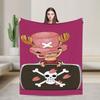 TONY TONY Chopper! Flannel Blanket Winter  Warm Bedding Throws for Children Living Room Fashion Bedspread Sofa Bed Cover