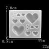 Love Heart Creative Shape Silicone Mold Epoxy Resin DIY Tools Kitchen Cake Baking Decoration Chocolate Handmade Accessories