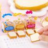 4Pcskawaii Food Eraser Psací potřeby Toastový chléb Gumová tužka Ceny Roztomilé potřeby