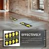 Directional Arrow Sticker Safety Distance Sticker for One Way Floor Decals 12Pcs