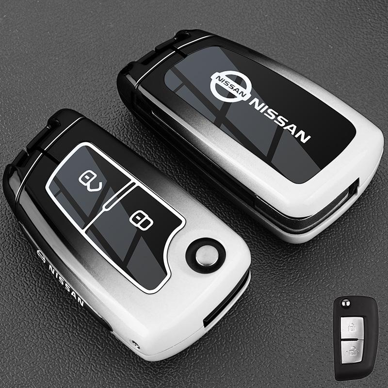

Nissan Sylphy, Teana, Qashqai, X-Trail, Pathfinder, Tiida, Bluebird Металевий чохол-брелок для ключа автомобіля