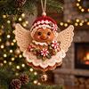 Easy Crochet Projects for Holidays Christmas Angel DIY Kit, Make Hanging Ornament, Festive Beginner Starter Kit Craft Adults Teens, Handmade
