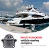 1x Ball Shaped Vehicle Navigation Car Compass W/ Dial Sea Pivoting Marine Boat Compass Splashproof Sea Marine Electronic Compass