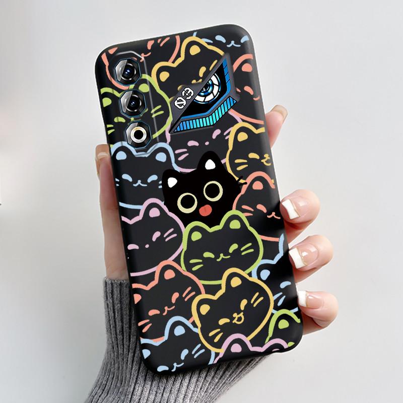 Für ZTE Nubia Neo 3 GT 5G Z2465N Hülle Süßes Kaninchen Schwarz Weiches TPU Silikon Stoßfeste Rückabdeckung Für ZTE Nubia NEO3 GT 5G Hülle