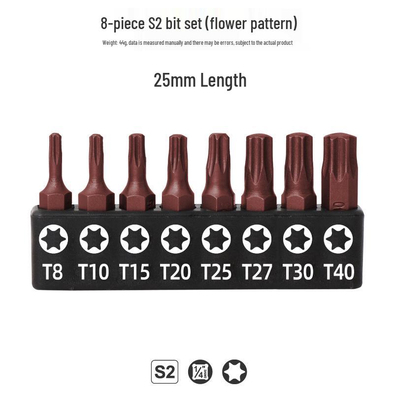 Multifunctional Screwdriver Set: Phillips, Slotted, Torx T30 Blades with Bit Handle