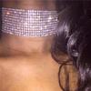 Trendige europäische & amerikanische 14-reihige, mit Diamanten besetzte mehrlagige Choker-Halskette für Damen