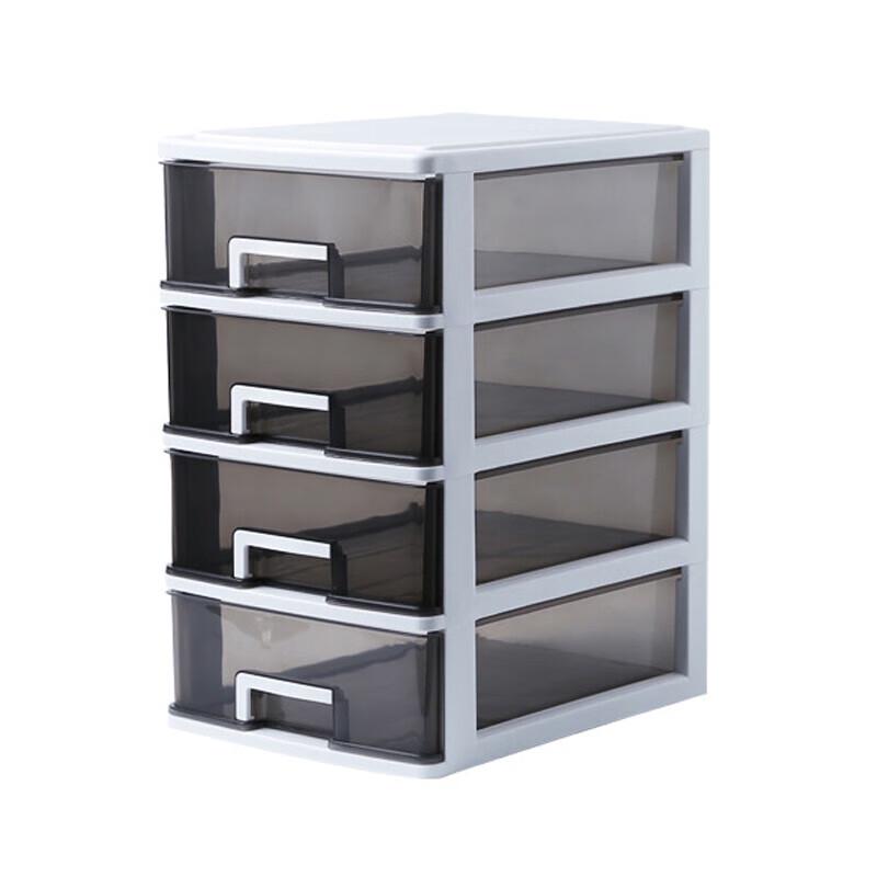 COUVEZI W1522 Transparent 4-Tier Desktop Storage Organizer