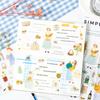 6pcs Cartoon Character PET Stickers - Die-Cut Decals for Journal & Scrapbooking