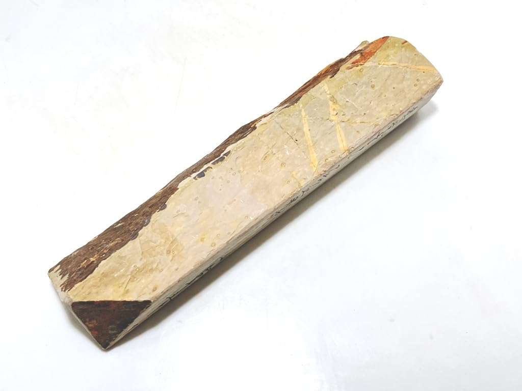 Signed Koppa Natural Whetstone 361g, Kyoto Umegahata Honyama (Okudo/Nakayama/Ohtotsu/Shobudani), with Iyo Meito & Higonokami 10-Knife Box, 956g