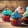 100 Colorful Cupcake Liners | Standard Size Greaseproof Baking Cups for Decorating Cupcakes, Muffins, and Wrapping Paper
