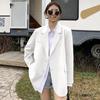 Women's Khaki Casual Blazer - 2025 Spring/Autumn, Loose Fit Design by Lin Xin