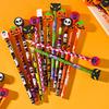12Pcs Creative Cartoon Halloween Pencils Cute Students Stationery Hb Black Write Draw School Boxed Pen Gift