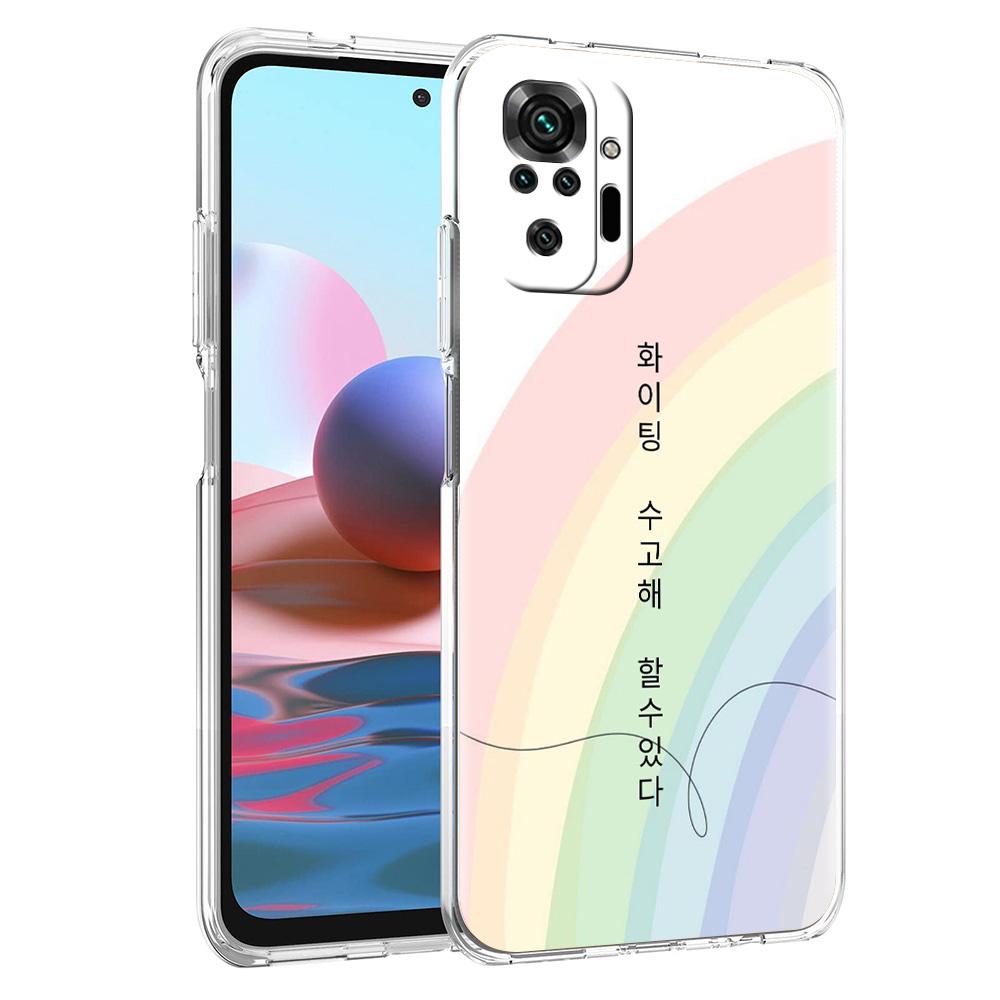 Phone Case For Xiaomi Redmi Note 15 14 5G 13 12 10 11 Pro Plus 4G 14C 13C 12C Soft TPU Cover Korean Letter