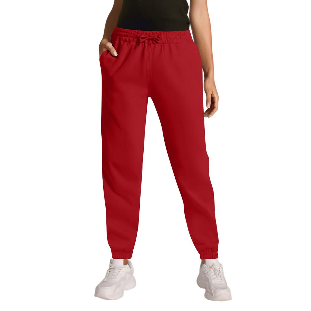 Cargo Sweatpants For Women Sport Solid Color Drawstring Pocket Casual Sweatpants Pants