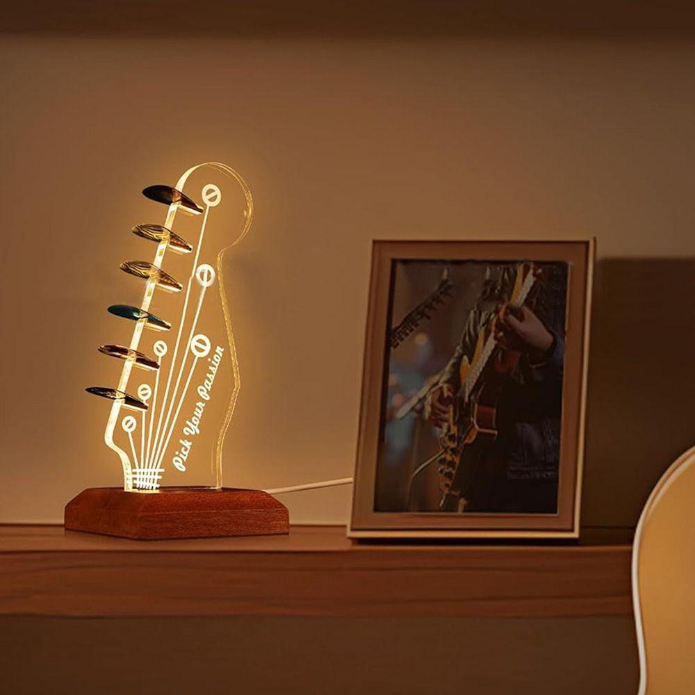 Wooden Base Guitar Rack Storage Light Rack  for MusicEnthusiasts
