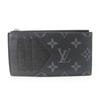 Used LOUIS VUITTON Coin case Coin card holder M30271 Taiga/Monogram Eclipse Aldoise black Card Case