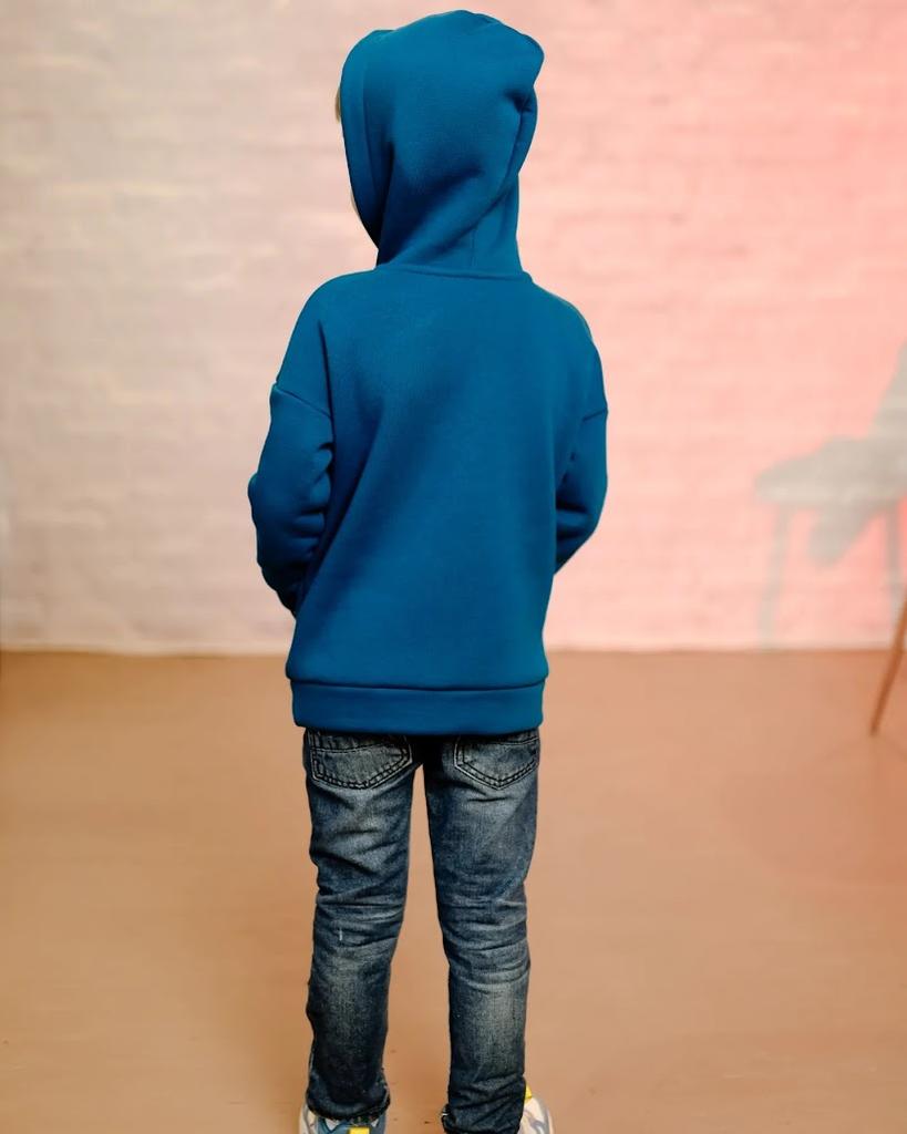 Hoodie (boys) – Warm Oversize Fit, Kangaroo Pocket & Hood, Winter,6394-025-4 HC