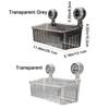 Transparent Draining Basket Large Capacity Wall Mounted Storage Rack Makeup Organizer  for Home
