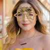 New Year 2025 Eyeglasses Star Style Party Supplies Photo Props Plastic Party Eyewear Fun Dancing Glasses Lightweight Comfortable