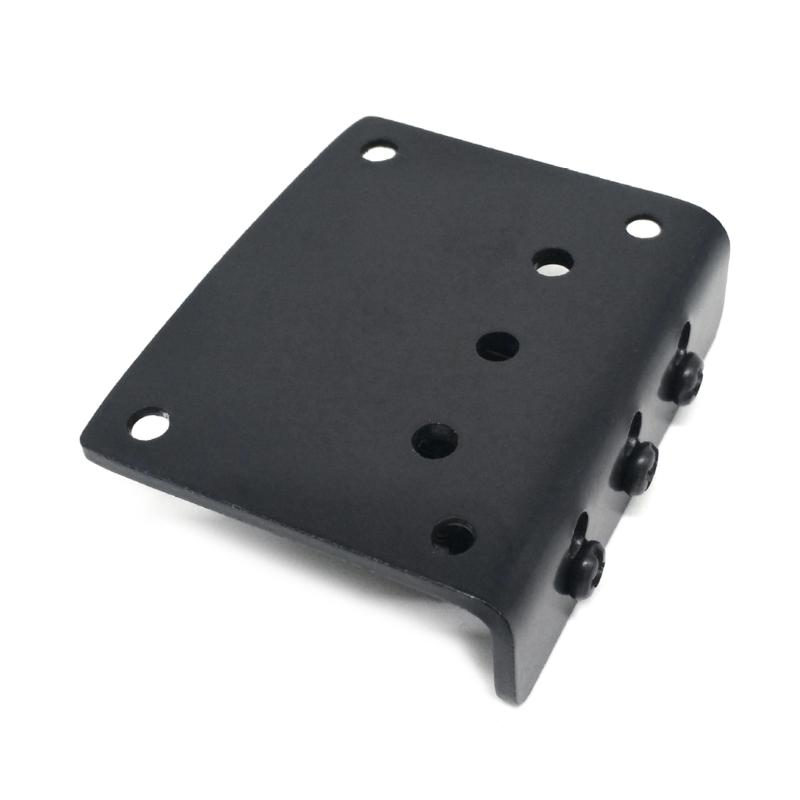 3-String Guitar Bridge with Screws & Wrench Fixed Top Load Guitar Tailpiece Guitar Fixed Bridge Hardtail Saddle Bridge