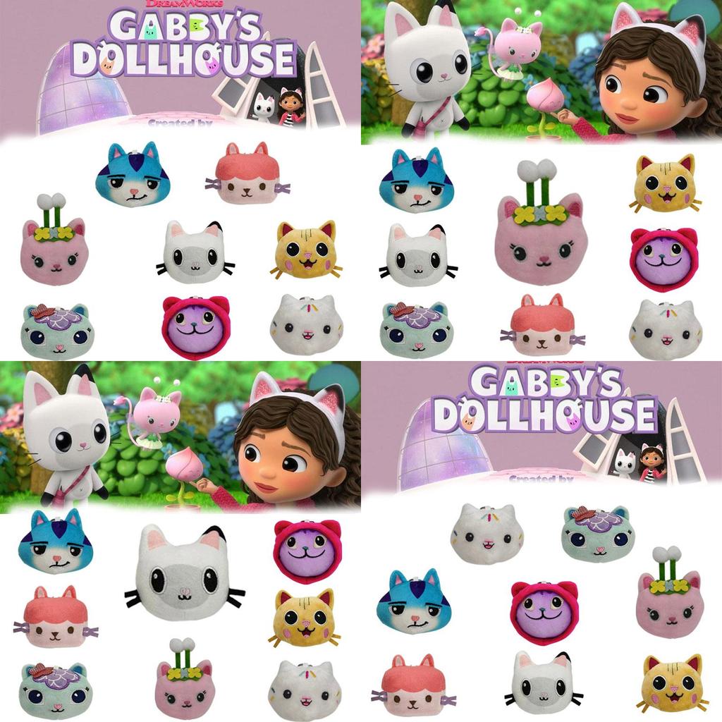 Gabby's Dollhouse Plush Pendant Super Soft Short Plush Stuffed Animal Cat Figurine