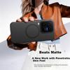 Smorss Skin-Feel Magnetic Case for VIVO IQOO 15 Ultra - Full Coverage Magnetic Slim Anti-Fingerprint Shockproof Protective Cover White