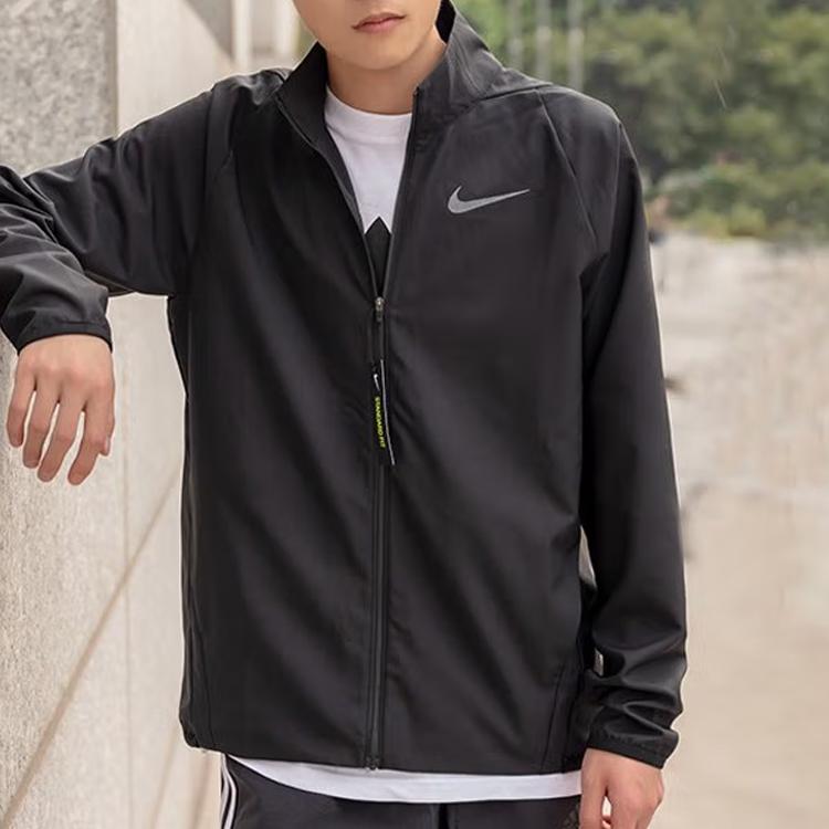 Nike Dri-FIT Casual Sports Woven Training Jacket Men Jackets Black 928011-013