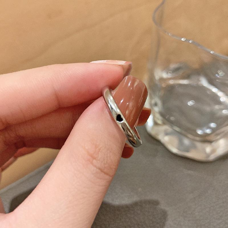 

Style Ins Contemporary Double Layered Square Ring With Copper Material For Women J2818