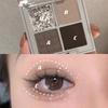 4-color Eyeshadow Palette Pearlescent Matte Eyeshadow Long Lasting Burst Flash Eyeshadow To Create A Smoky Makeup Look