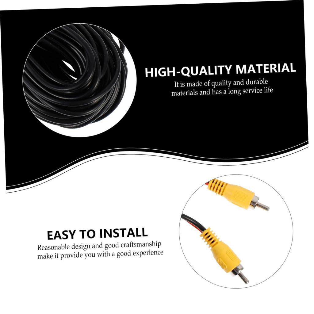 VORCOOL 1Pc Video Extension Line Auto Audio Extension Cord Extension Cord for Car Video