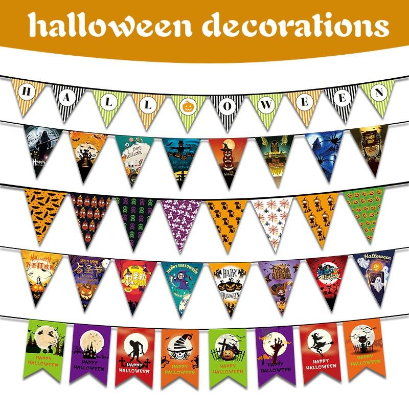 Halloween Party Haunted House Hanging Garland Pennant Banner Decoration 16 Types