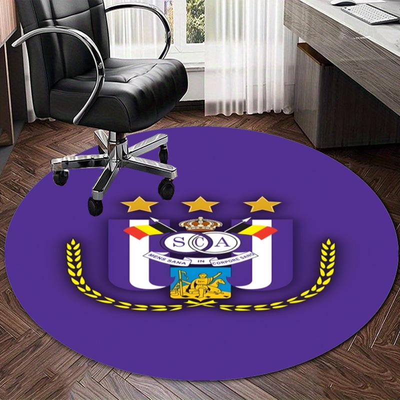 Personalized Anderlecht Round Chair Office Rug - Perfect for Mat, Office Chair & More - Ideal Gift for Birthdays and Holidays