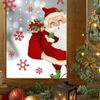Christmas Style Snowflake Santa Claus Wall Stickers Electrostatic Window Window Double-sided Visual Home Party Decoration