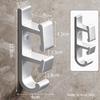 Space Aluminum Washbasin Hook Door Hanger Wall Mounted Washbasin Holder Robes Towel Hook for Bathroom Kitchen Enduring