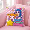 Cute Anime PPop Team Epic Cushion Cover Pillowcase Short Plush Invisible zipper Room Sofa Cushion Cover