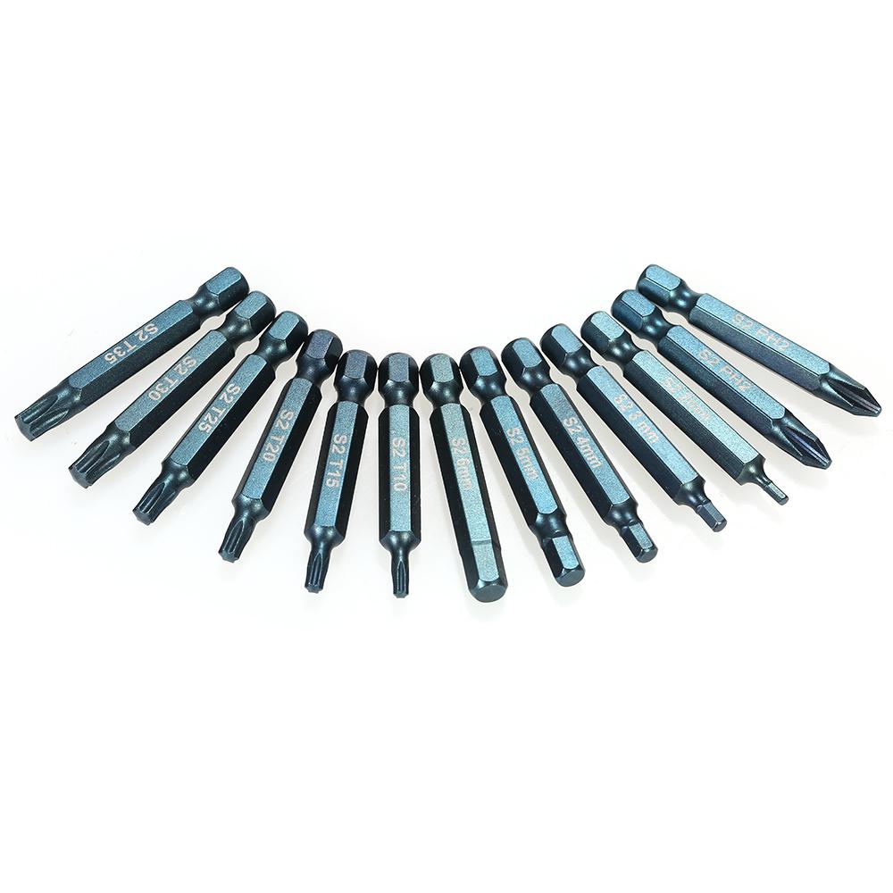 35pcs 25mm / 50mm Slotted Phillip Torx Hex Bits Sockets Set Drive