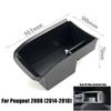 Automobile Armrest Storage Box For Peugeot 308 408 2008 3008 4008 5008 Center Console Container Storage Organizer Car Accessorie